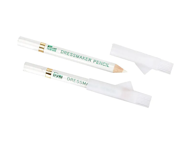 Prym 611625 Kreidestifte + Bürste, Weiß - 2 Stück