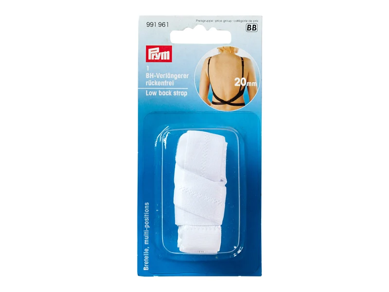 Prym 991961 BH-Verlängerer rückenfrei weiß - 20mm