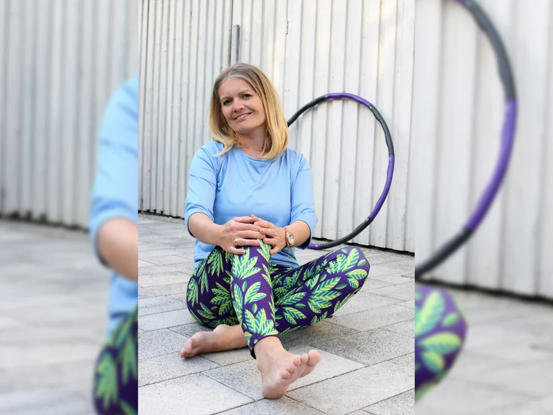 Hamburger Liebe Performance Active Wear Jersey Palms purple-bunt