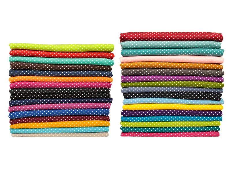 Reststück 18cm - Baumwolljersey Verena Pünktchen weiß auf Mint