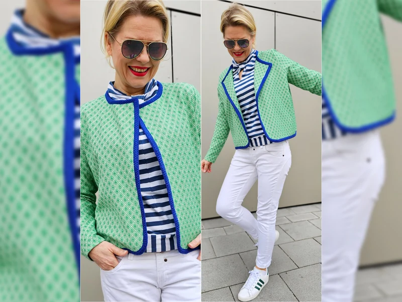 Hamburger Liebe AL LAGO 3D Rhomb Knit verde erba-meringa