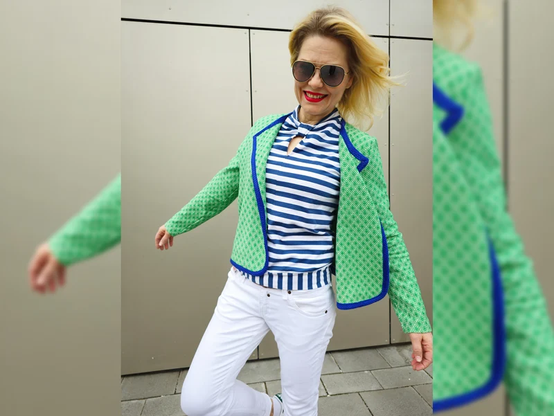 Hamburger Liebe AL LAGO 3D Rhomb Knit verde erba-meringa