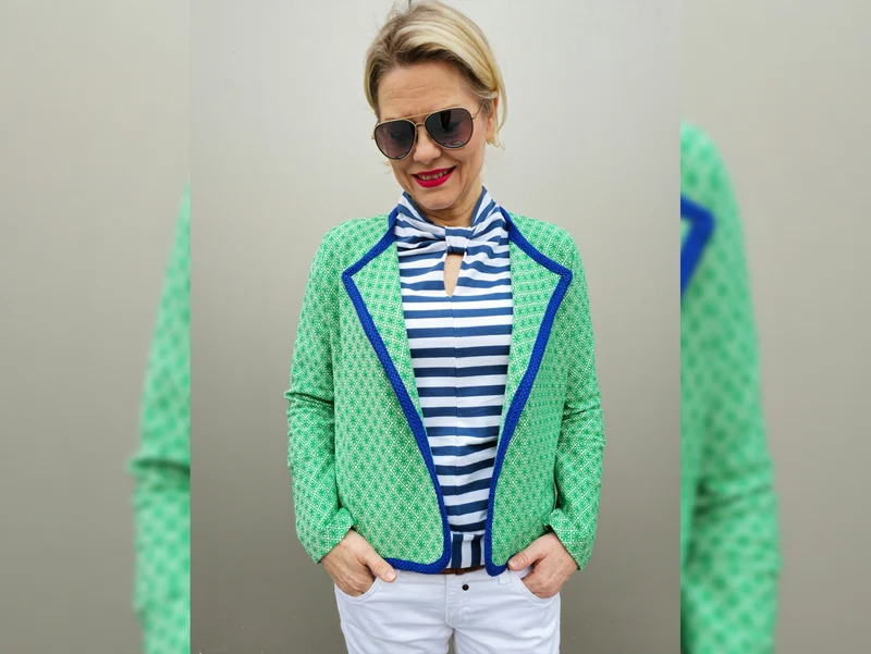 Hamburger Liebe AL LAGO 3D Rhomb Knit verde erba-meringa