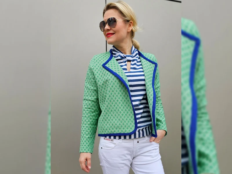 Hamburger Liebe AL LAGO 3D Rhomb Knit verde erba-meringa