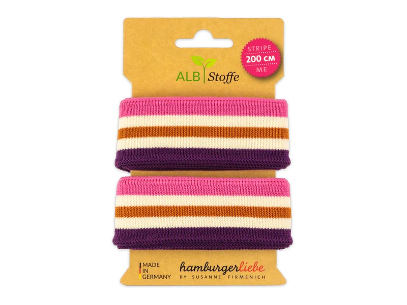Stripe Me College Midnight ortensia-meringa-brucciato-viola