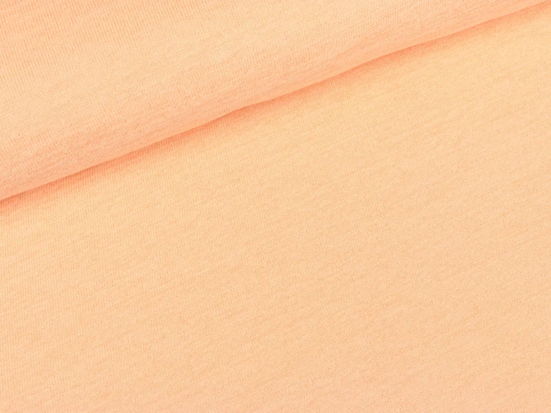 Reststück 62cm - Strickstoff Lisa apricot meliert uni