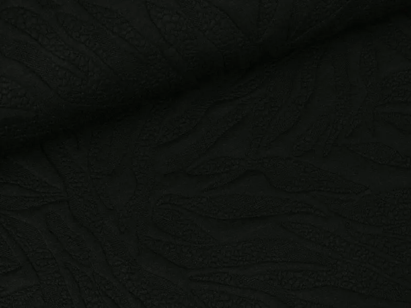 Jacquardjersey Marsa schwarz