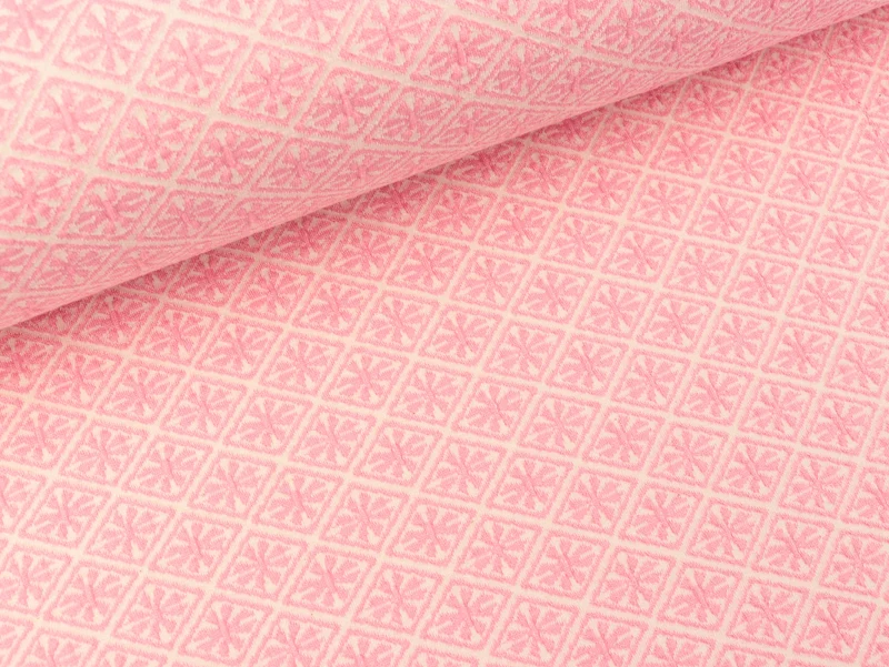 Hamburger Liebe AL LAGO 3D Rhomb Knit rosa scuro-meringa
