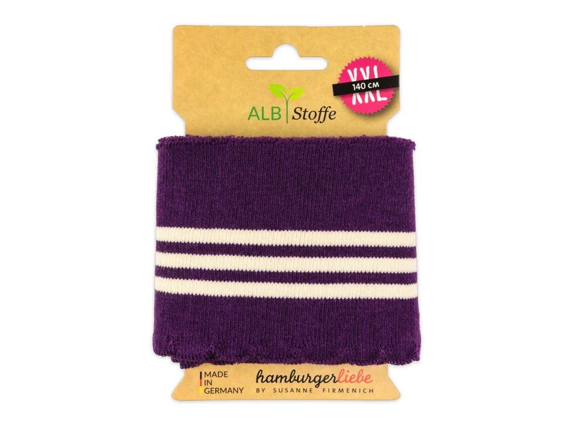 Cuff Me Wave AL LAGO Bündchen viola-meringa