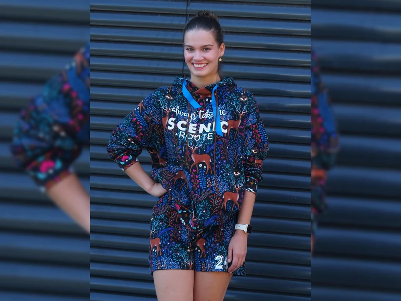 Hamburger Liebe Baumwollsweat Midnight Nocturn Life Hirsche blue navy-bunt