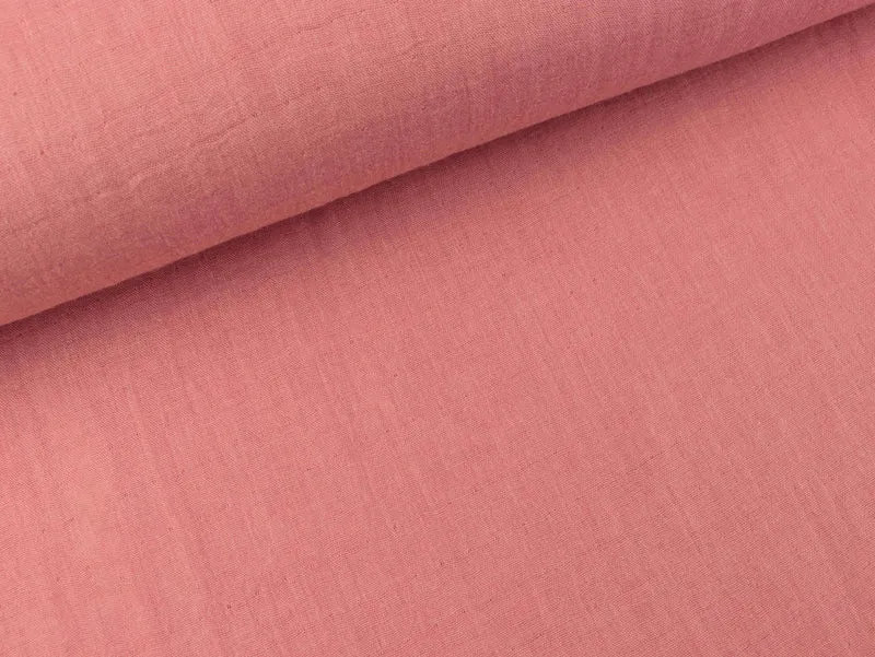 Double Gauze Melisande coral meliert
