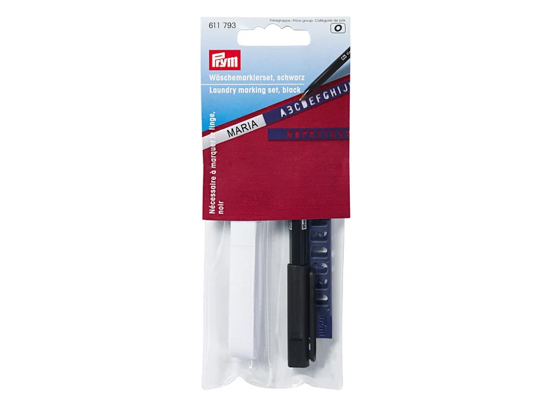 Prym 611793 Wäschemarkierset schwarz, permanent