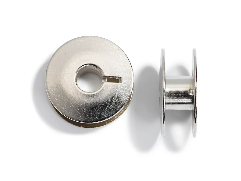 Prym 611351 Nähmaschinenspulen für kleinen Umlaufgreifer - 21,2mm x 9,2mm - Stahl vernickelt 5 Stück