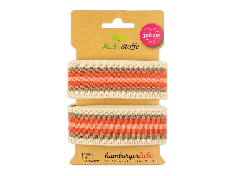 Stripe Me College AL LAGO Band meringa-scoiatollo-papaia-nude
