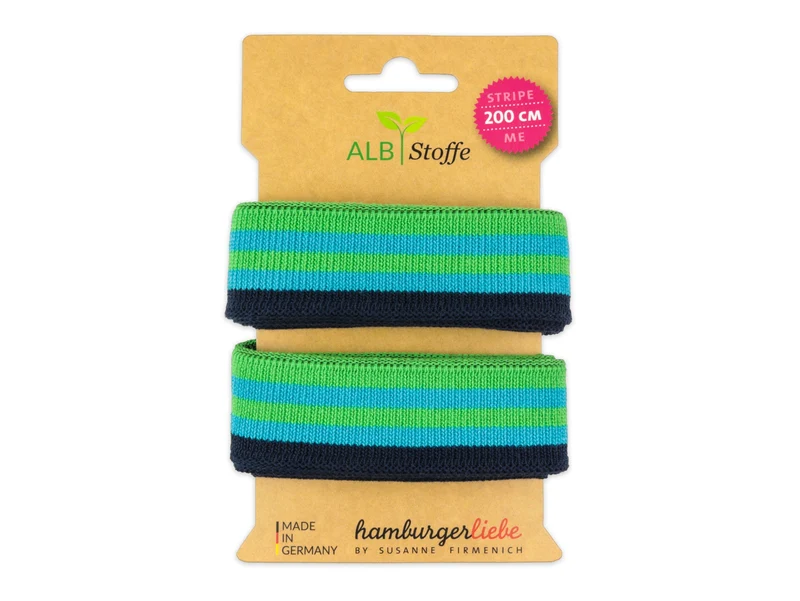 Stripe Me College AL LAGO Band clorofilla-türkis-blue navy