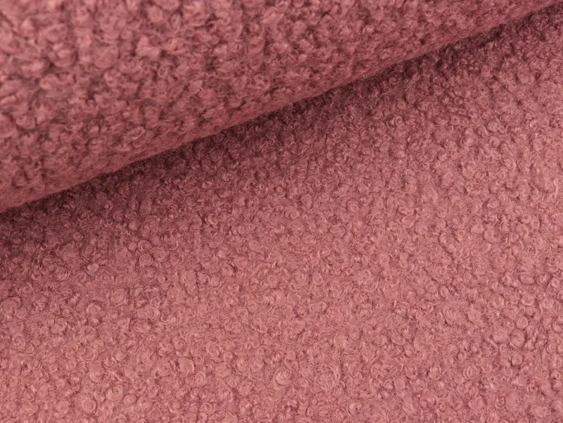 Reststück 28cm - Boucle altrosa uni