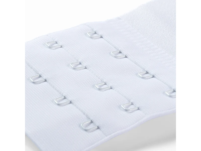 Prym 992155 BH-Verlängerer soft comfort 3 x 4 Haken weiß - 75mm