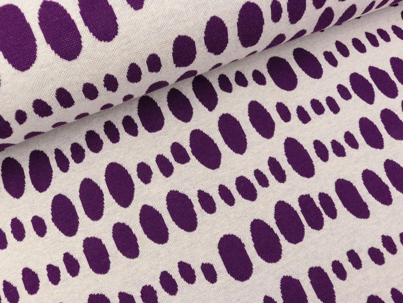 Hamburger Liebe 2 Farb-Jacquardjersey Queens United Forever meringa-viola
