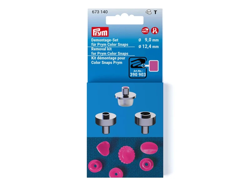 Prym 673140 Color Snaps Demontage-Set 9mm & 12,4mm