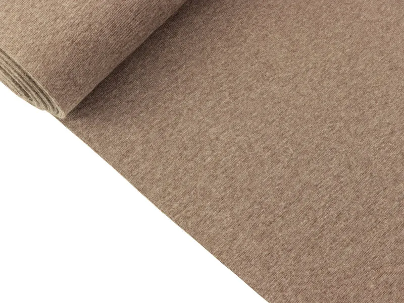 Reststück 29cm - Glatte Bündchenware Heike schlamm melange