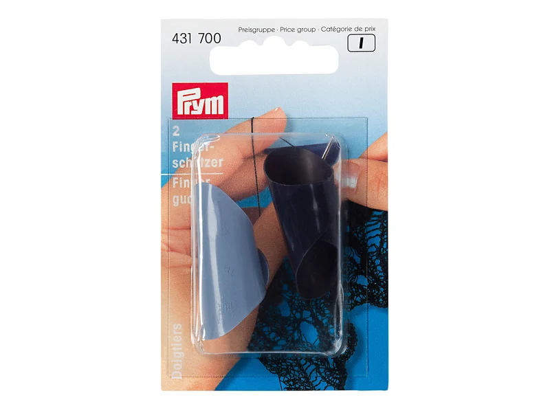 Prym 431700 Fingerschützer pflaumenblau & taubenblau - 2 Stück