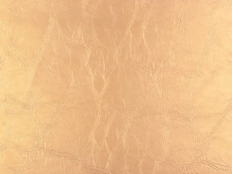 Metallic Kunstleder Paloma gold glänzend uni mit Filzabseite