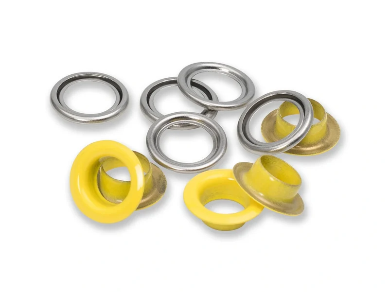 Prym 542544 Ösen mit Scheiben - gelb - Ø 11mm - 20 Stück