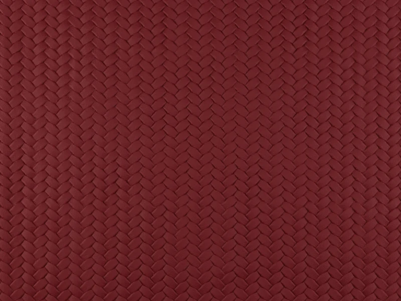 Kunstleder in Flechtoptik Pinto burgundy uni