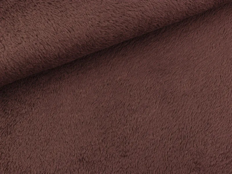 Wellness-/Microfleece dunkelbraun uni