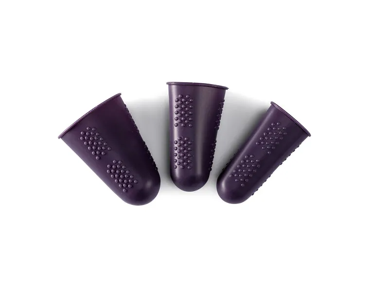 Prym 611914 Fingerschützer Silikon pflaumenblau - 3 Stück