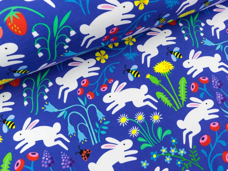 Hamburger Liebe Classic No.1 Baumwolljersey Bunny Belle bluette-bunt