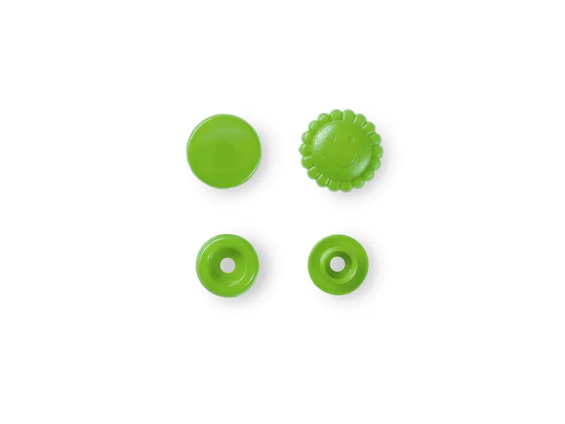 Prym 393444 Nähfrei Druckknöpfe Color Snaps blume 13,6 mm apfel - 21 Stück