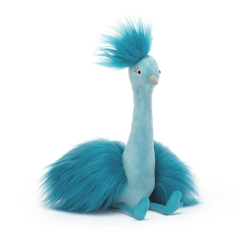 Plüschpfau – Türkis 20 cm