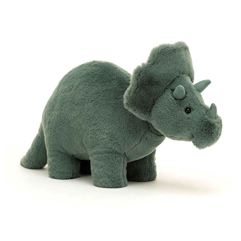 Plüschdinosaurier – Triceratops Türkis 17 cm