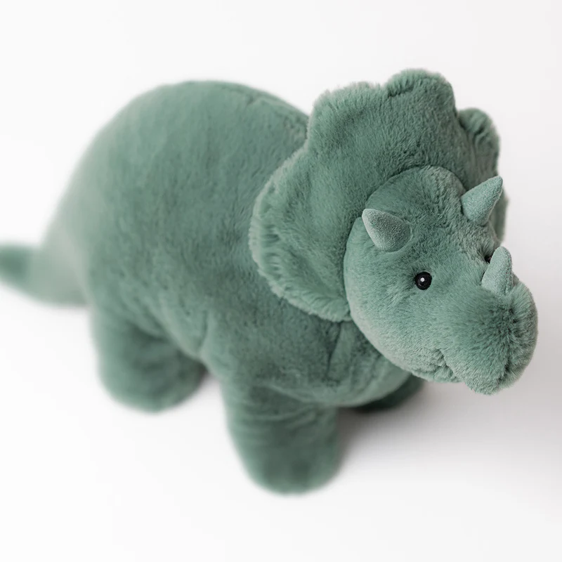 Plüschdinosaurier – Triceratops Türkis 17 cm