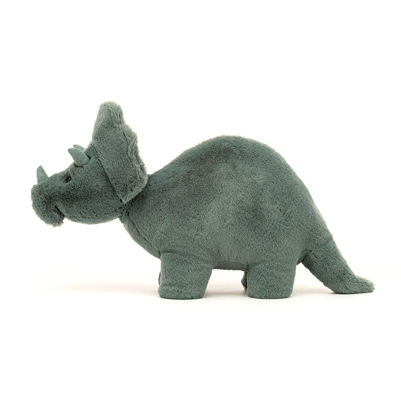 Plüschdinosaurier – Triceratops Türkis 17 cm