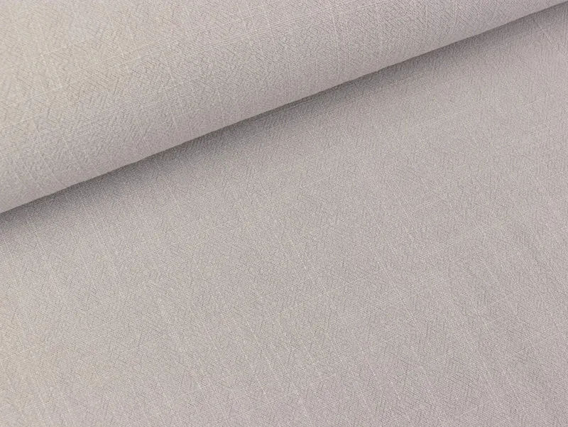 Viskoseleinen Leinenstruktur grey uni