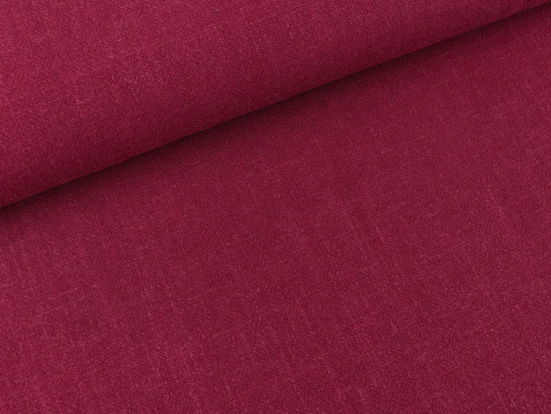 Viskoseleinen Leinenstruktur berry uni