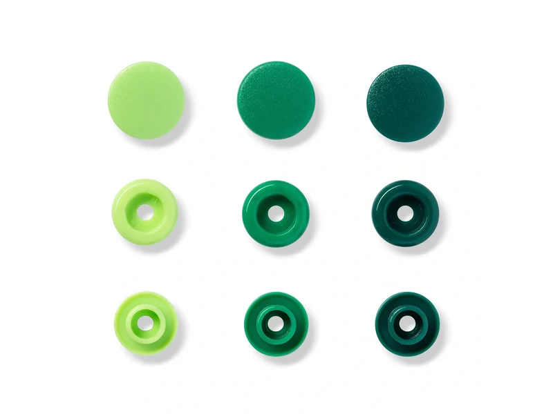 Prym Love 393001 Nähfrei Druckknöpfe Color Snaps 12,4mm grün 30 Stück
