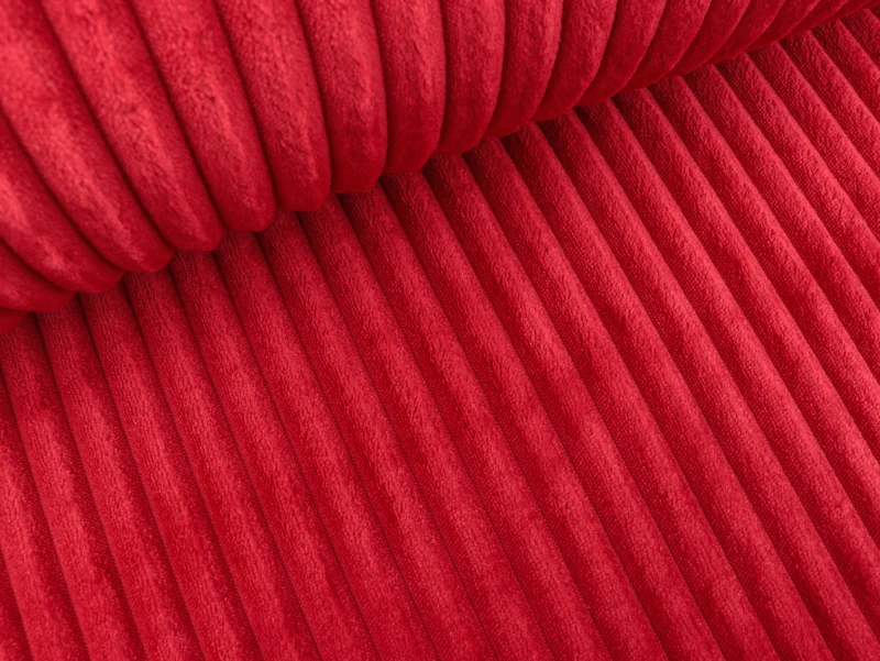 Fluffy Cuddle Blinky Gerippt rot uni