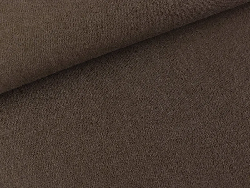 Viskoseleinen Leinenstruktur light brown uni