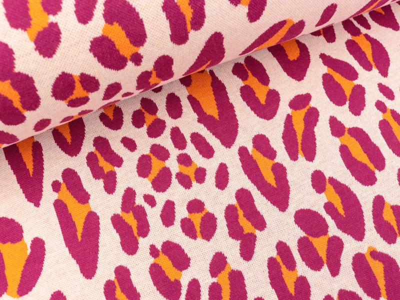 Hamburger Liebe 3 Farb-Sommer Jacquardjersey Easygoing Safari meringa-ciclamino-luce rosso