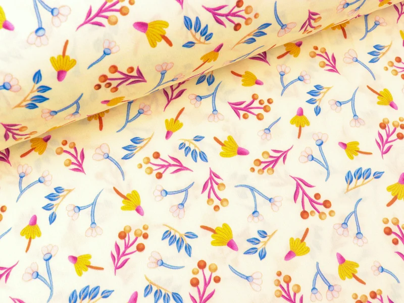 Hamburger Liebe New Cotton Satin Webware Evermore Everything meringa-bunt