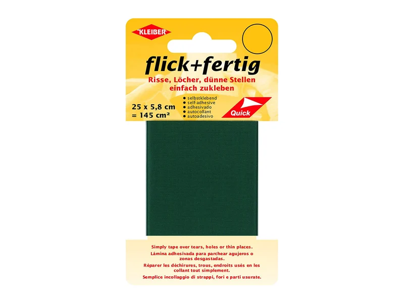 Kleiber 43084 Reparaturband selbstklebend flick + fertig grün 25x5,8cm