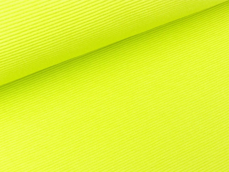 Ottoman Rip Gerippter Baumwolljersey lemon uni