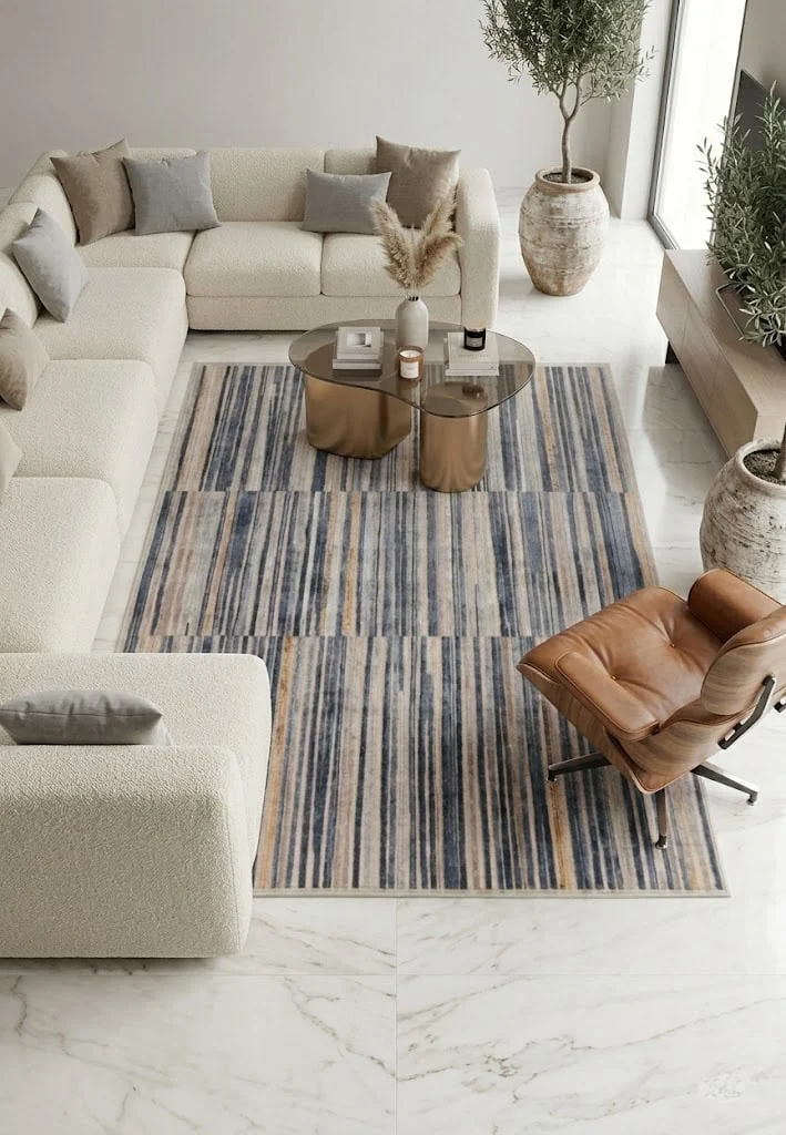 Tappeto Moderno Etrusco Beige