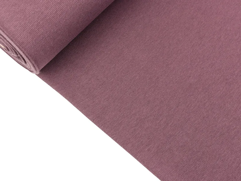 Glatte Bündchenware mauve uni Schlauchware