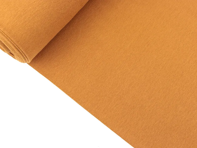 Glatte Bündchenware caramel uni Schlauchware