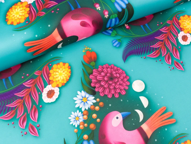 Hamburger Liebe Performance Active Wear Jersey Lunar Bird mint-bunt Spring 2023