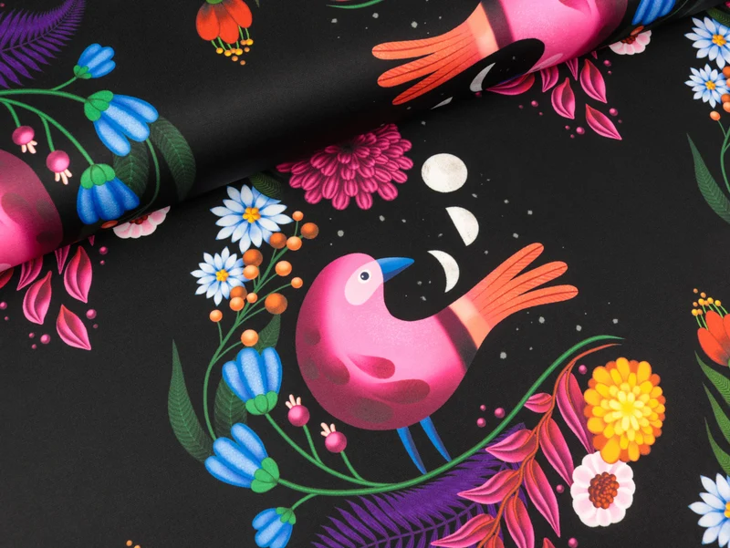 Hamburger Liebe Performance Active Wear Jersey Lunar Bird schwarz-bunt Spring 2023